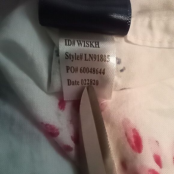 Lauren Ralph Lauren Lightweight Floral Roll tab Monogram 3/4 Sleeve size S - Picture 6 of 9